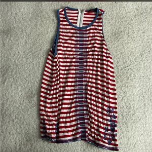 Thml red and‎ white medium tank top